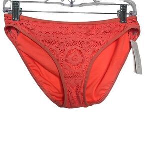 Kenneth Cole Crochet Bikini Bottom Orange Size Small